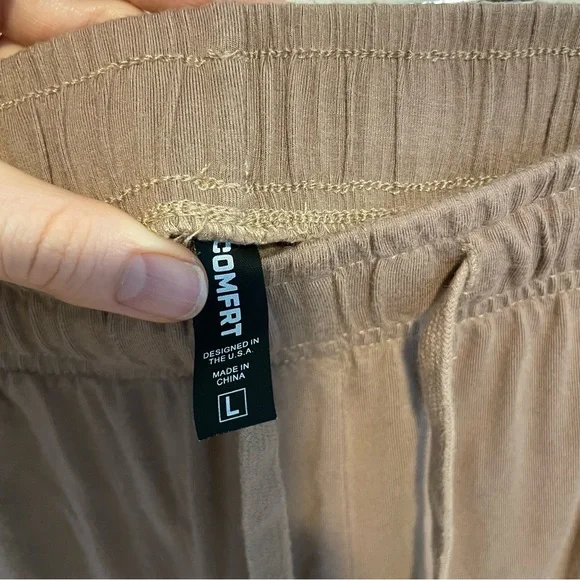 Comfrt Cloud Shorts Sleepwear Casual Shorts in Mocha Brown Unisex Large - Picture 4 of 6